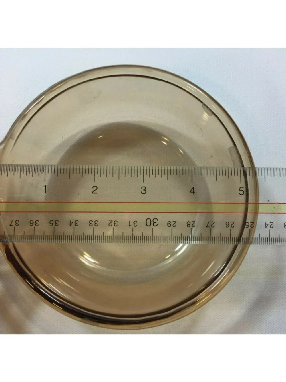 Corning Vision Ware Glass Amber Cookware USA V-150-B Grab It & Go Food Dish Bowl